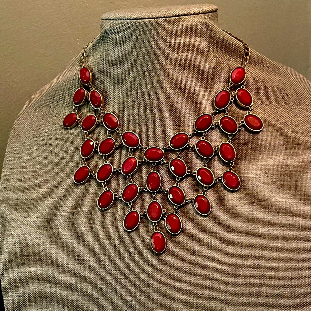 Red Statement Necklace